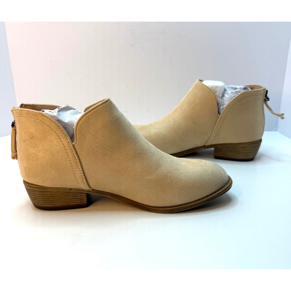Journee Collection Women's Livvy Side Split Ankle Booties Tan Size 9 NWT/BOX - Picture 2 of 8